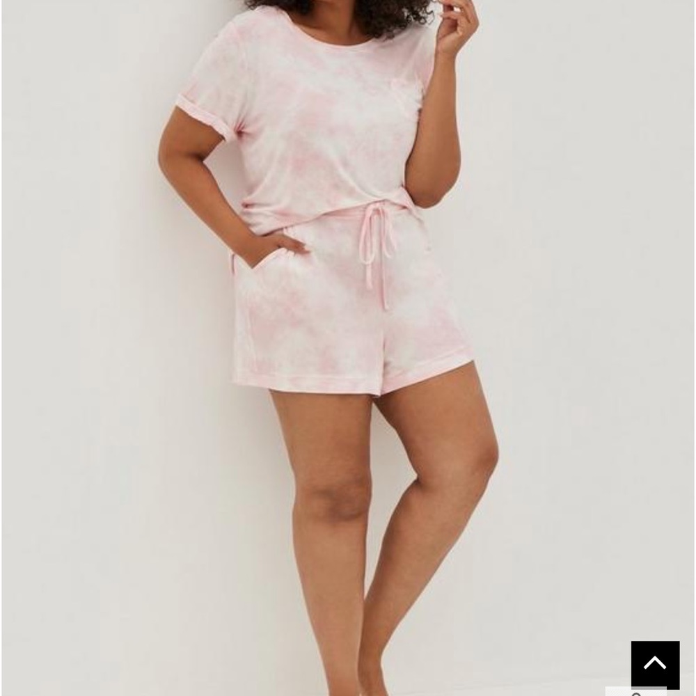 Torrid pink tie dye super soft shorts plus size 3X